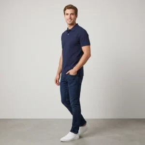 Erkek Polo Yaka T-Shirt – Düğmeli Yakalı Kısa Kol Süprem Üst